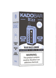 Kado Bar Rizz 25K Blue Razz Lemon | GetPop Kado Bar Rizz 25K Blue Razz Lemon | GetPop