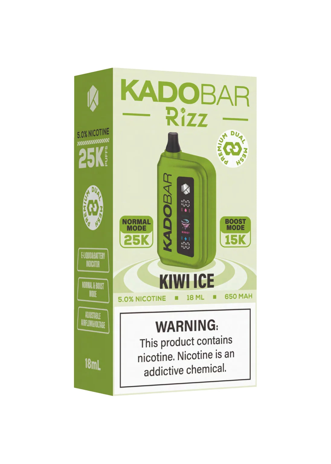 Kado Bar Rizz 25K Kiwi Ice