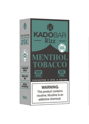Kado Bar Rizz 25K Menthol Tobacco