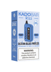 blue rizz vape Kado Bar Rizz 25K Ocean Blue Freeze