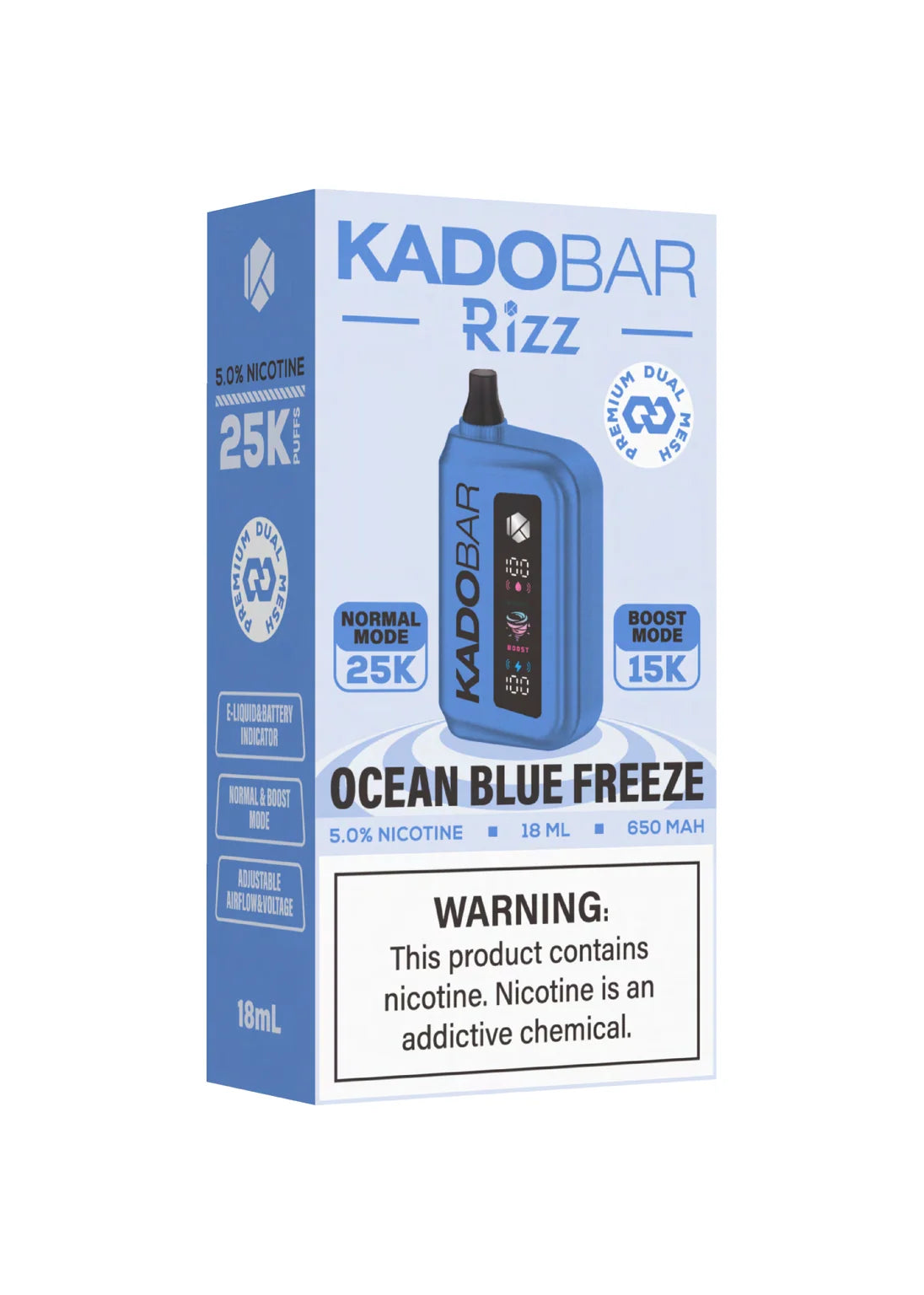 Kado Bar Rizz 25K Ocean Blue Freeze