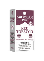 Kado Bar Rizz 25K Red Tobacco