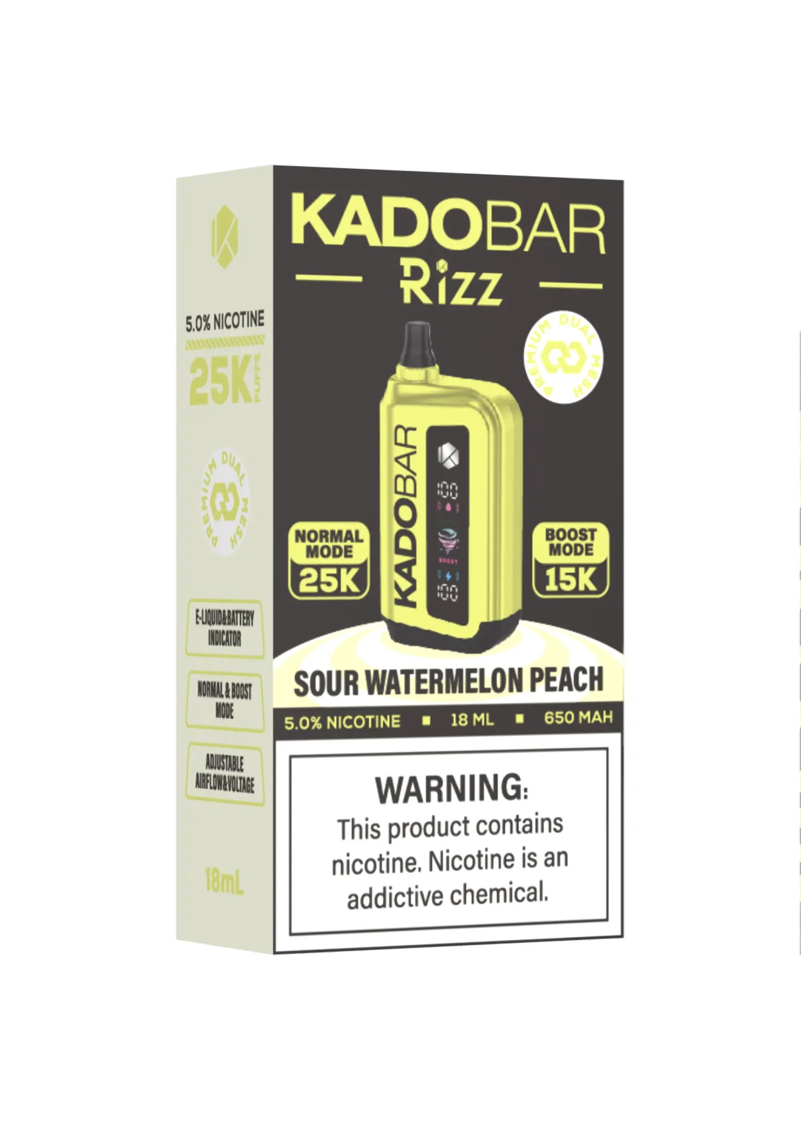 Kado Bar Rizz 25K Sour Watermelon Peach