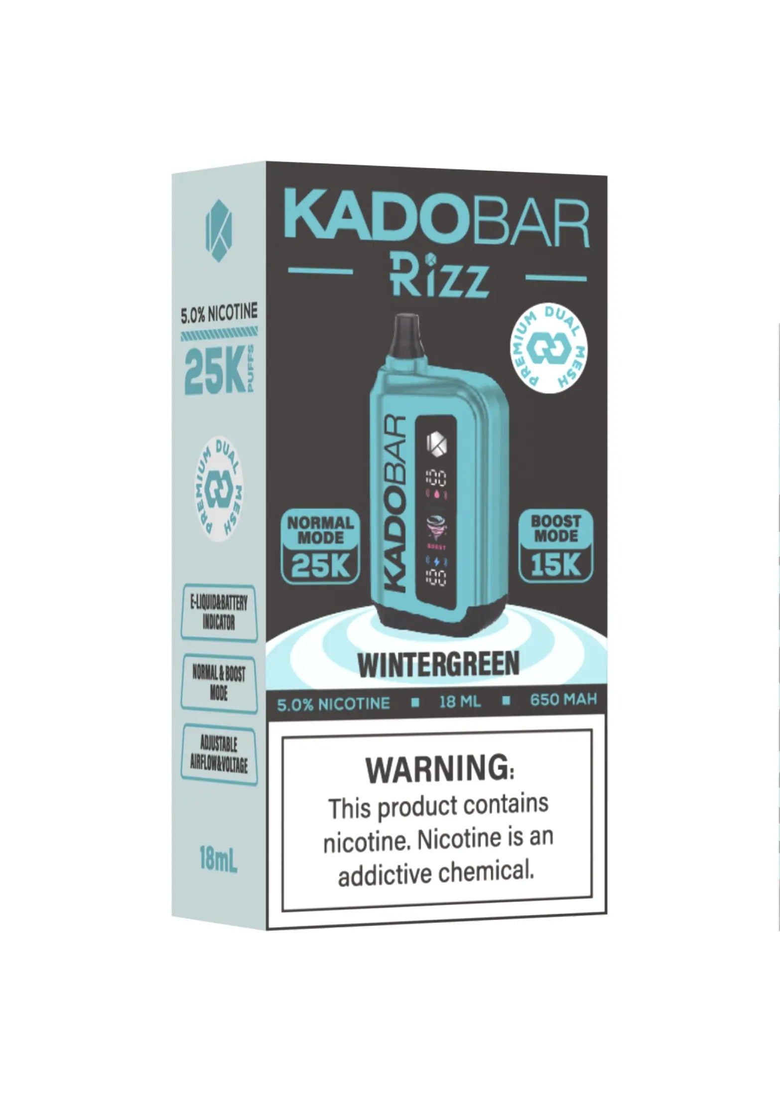 Kado Bar Rizz 25K Wintergreen