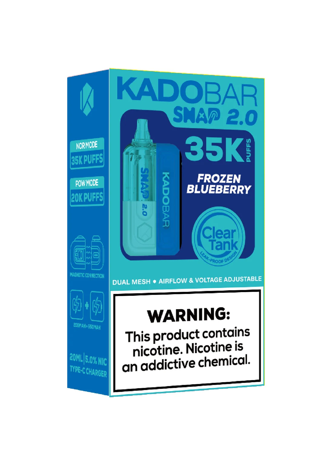 Kado Bar Snap 2.0 35K Kit Frozen Blueberry