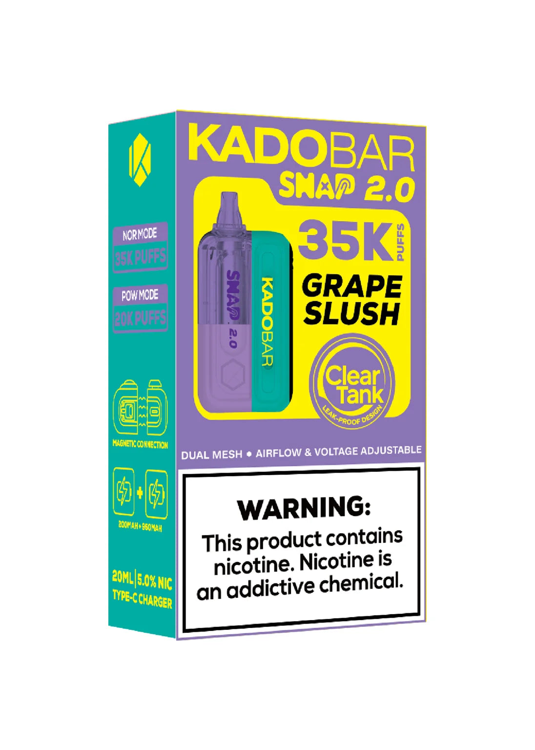 Kado Bar Snap 2.0 35K Kit Grape Slush