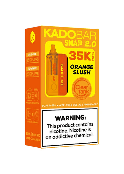 Kado Bar Snap 2.0 35K Kit Orange Slush | GetPop Kado Bar Snap 2.0 35K Kit Orange Slush | GetPop