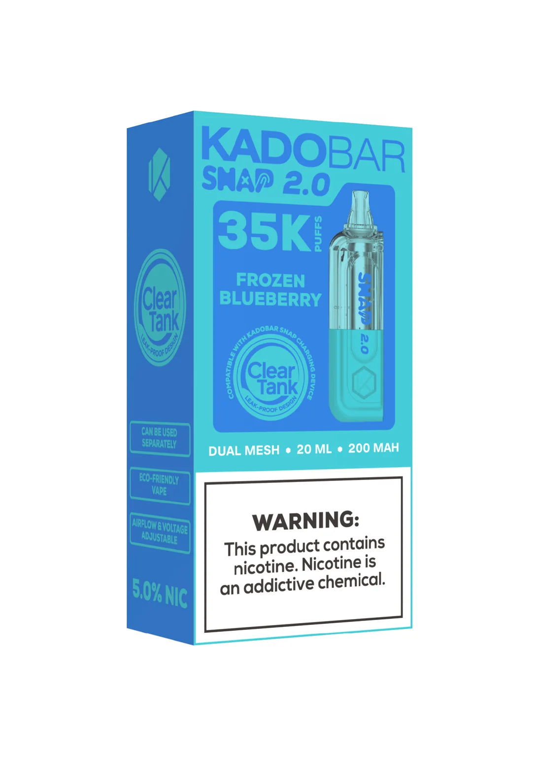 Kado Bar Snap 2.0 35K Pod Frozen Blueberry