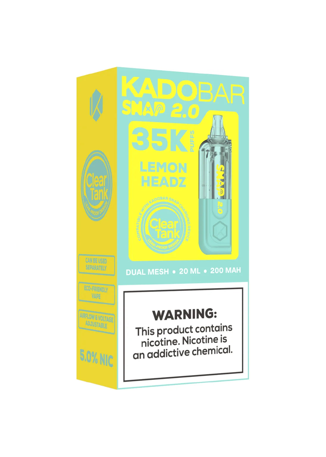 Kado Bar Snap 2.0 35K Pod Lemon Headz