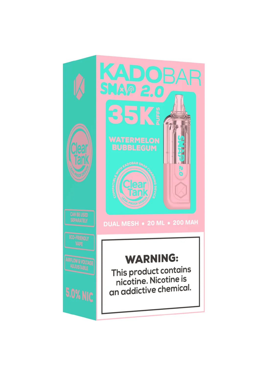 Kado Bar Snap 2.0 35K Pod Watermelon Bubblegum