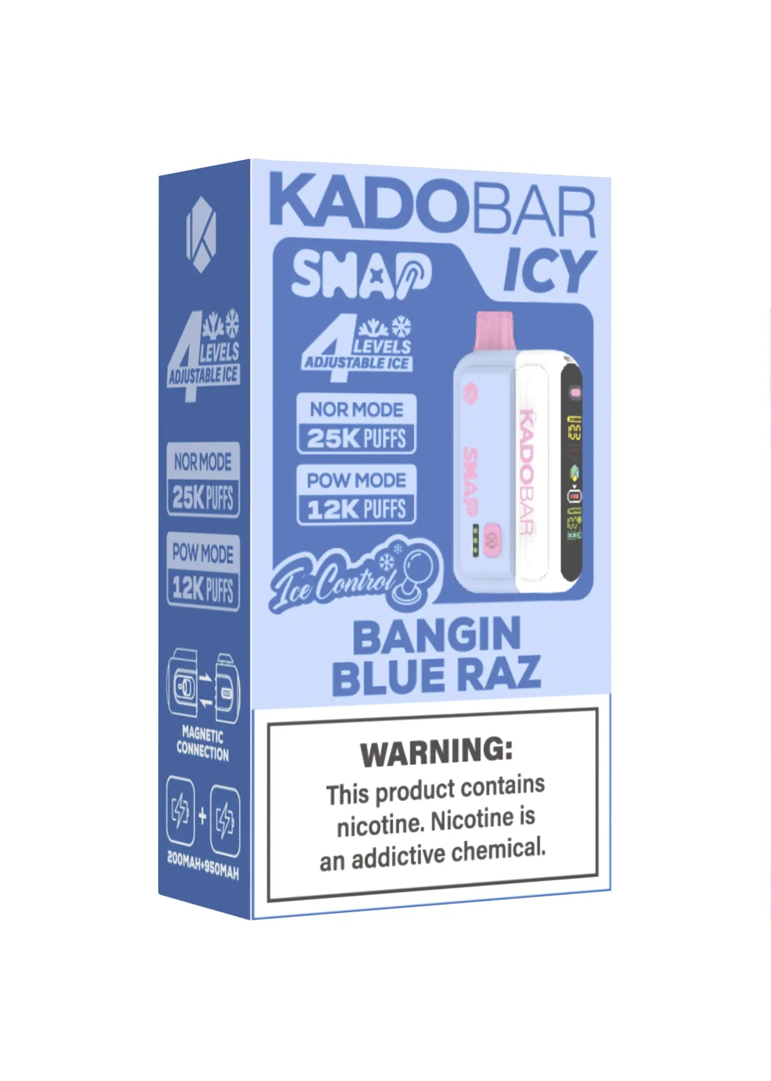 Kado Bar Snap 25K Kit Bangin Blue Razz | GetPop Kado Bar Snap 25K Kit Bangin Blue Razz | GetPop