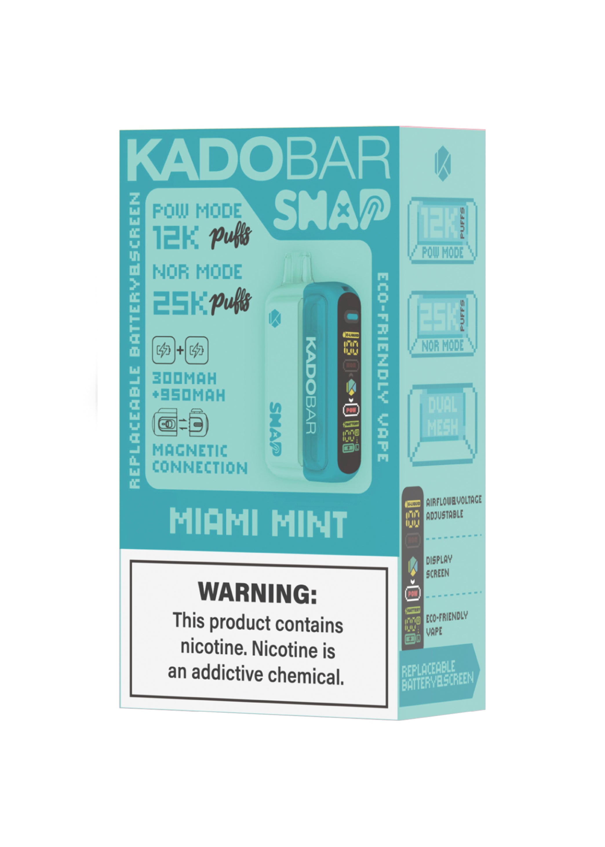 Kado Bar Snap 25K Kit Miami Mint | GetPop Kado Bar Snap 25K Kit Miami Mint | GetPop