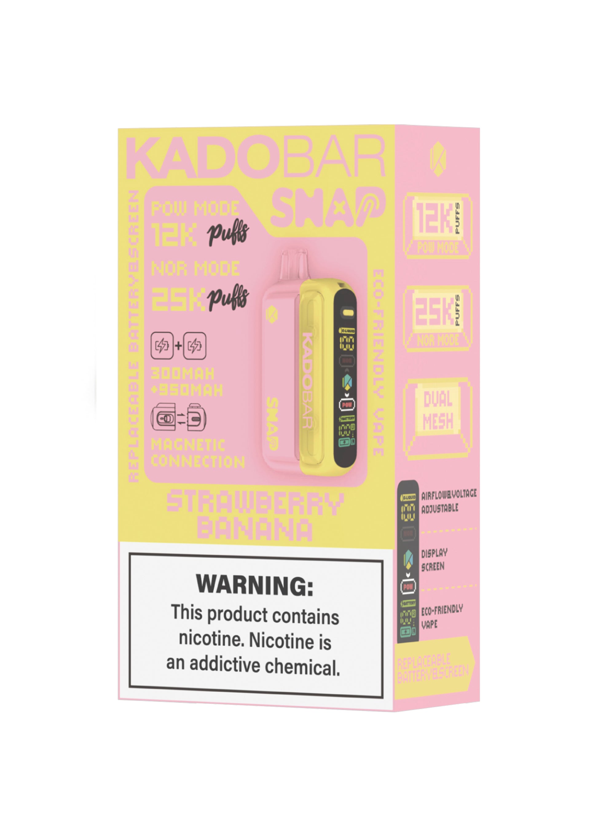 Kado Bar Snap 25K Kit Strawberry Banana | GetPop Kado Bar Snap 25K Kit Strawberry Banana | GetPop