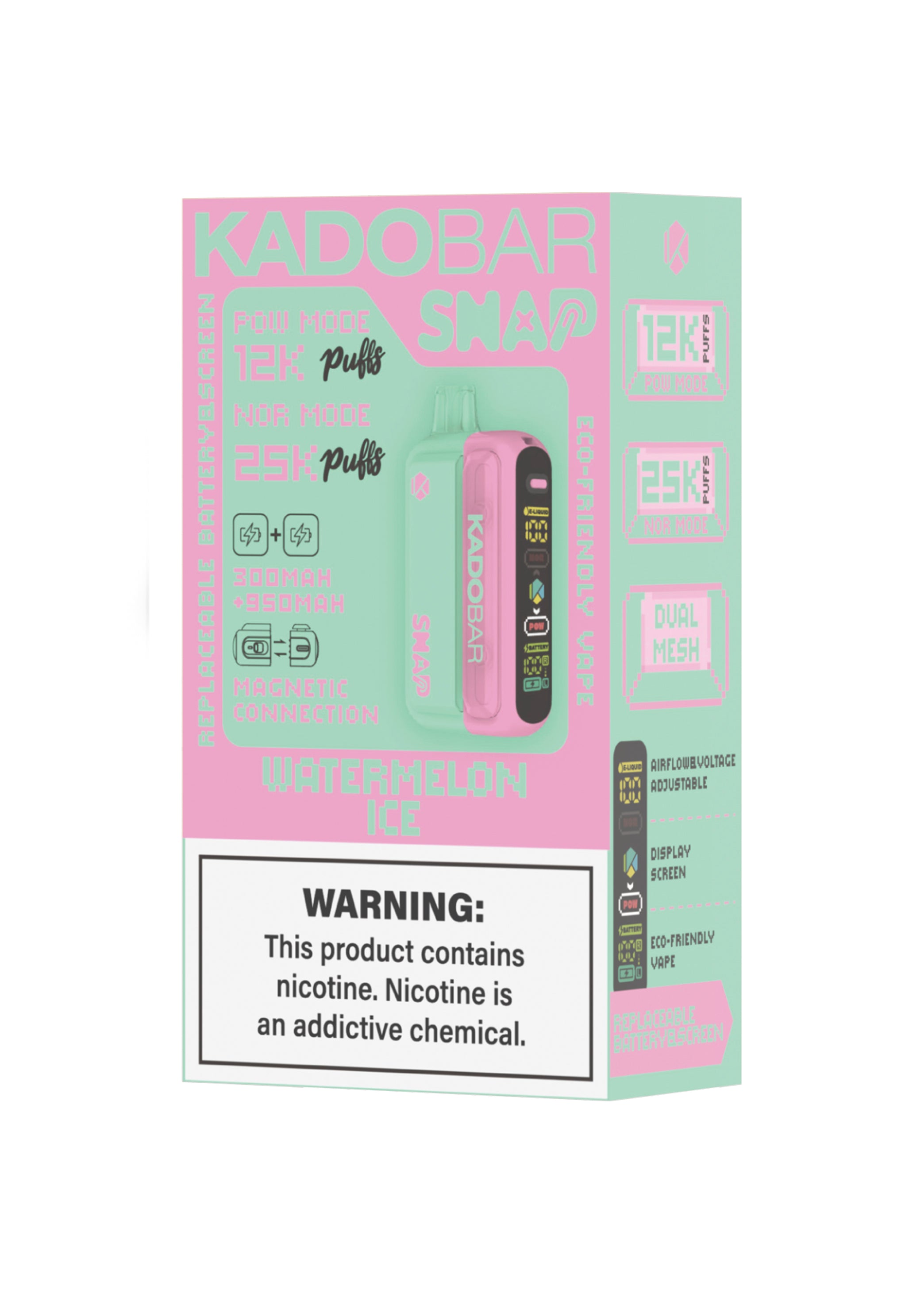 elf bar vape uk KADO Bar Snap Vape Kit | Battery + Disposable Pod main image 1