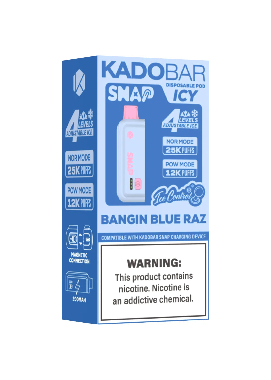 Kado Bar Snap 25K Pod Bangin Blue Razz (Icy Edition)