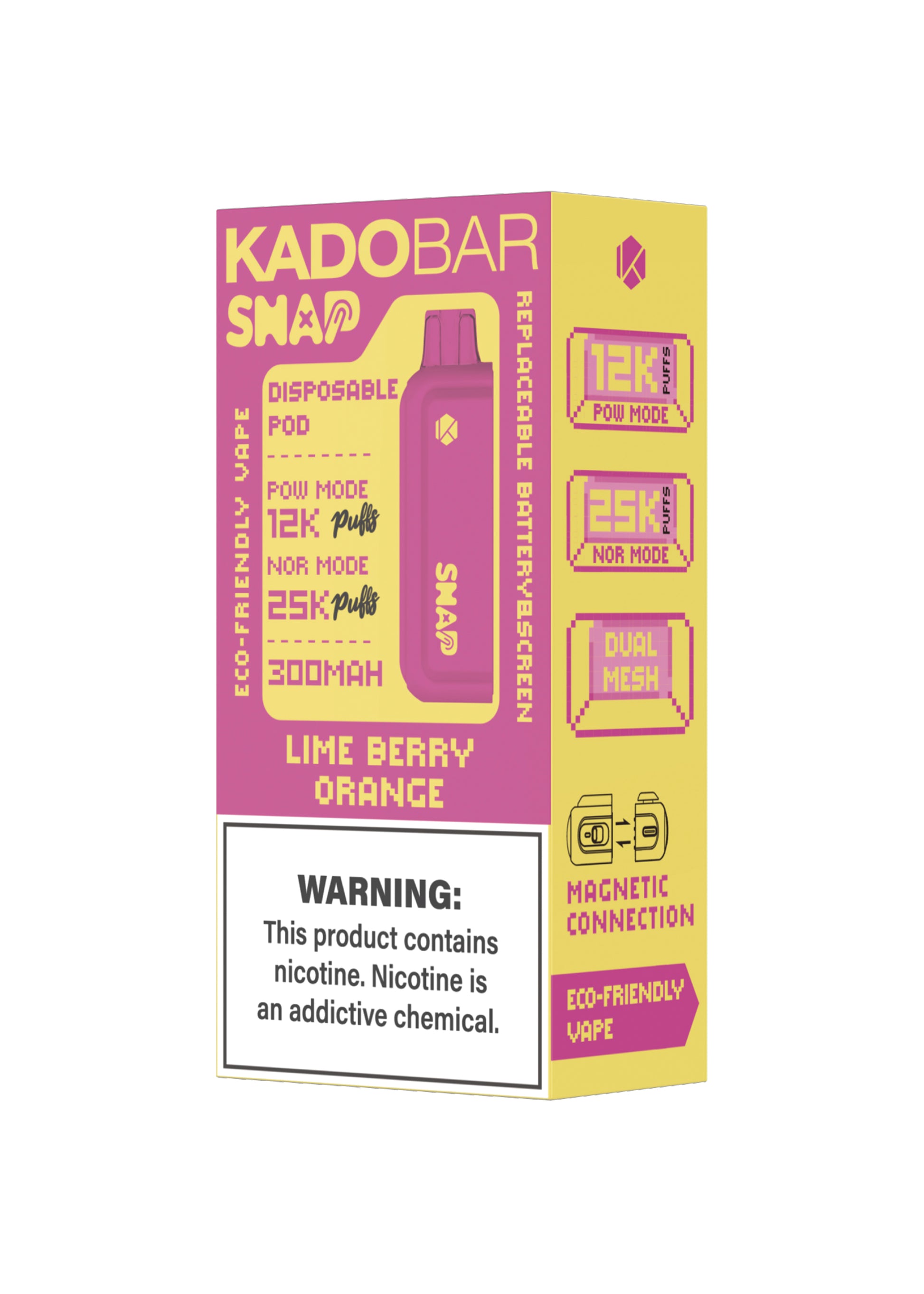 Kado Bar Snap 25K Pod Lime Berry Orange