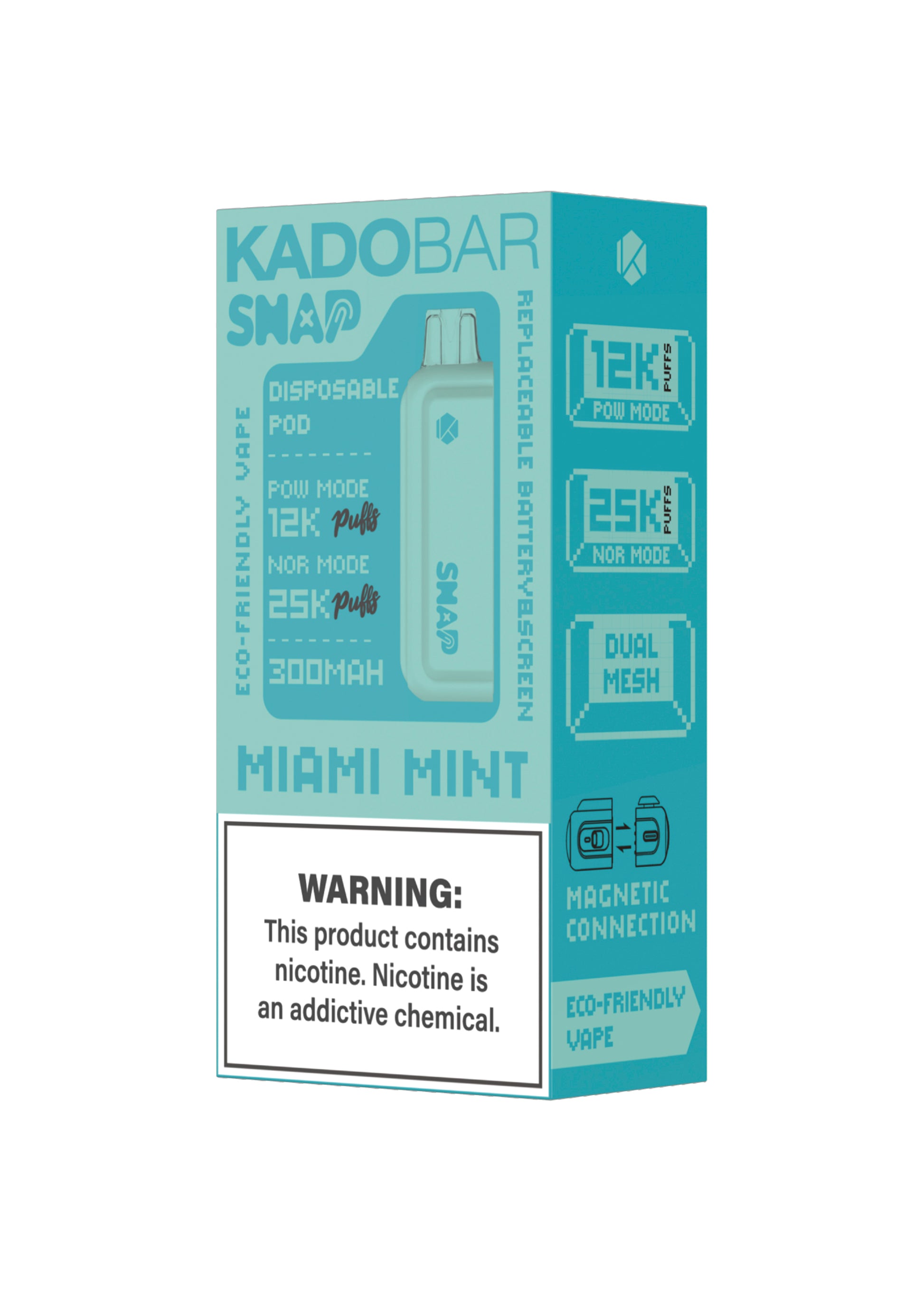 Kado Bar Snap 25K Pod Miami Mint | GetPop Kado Bar Snap 25K Pod Miami Mint | GetPop