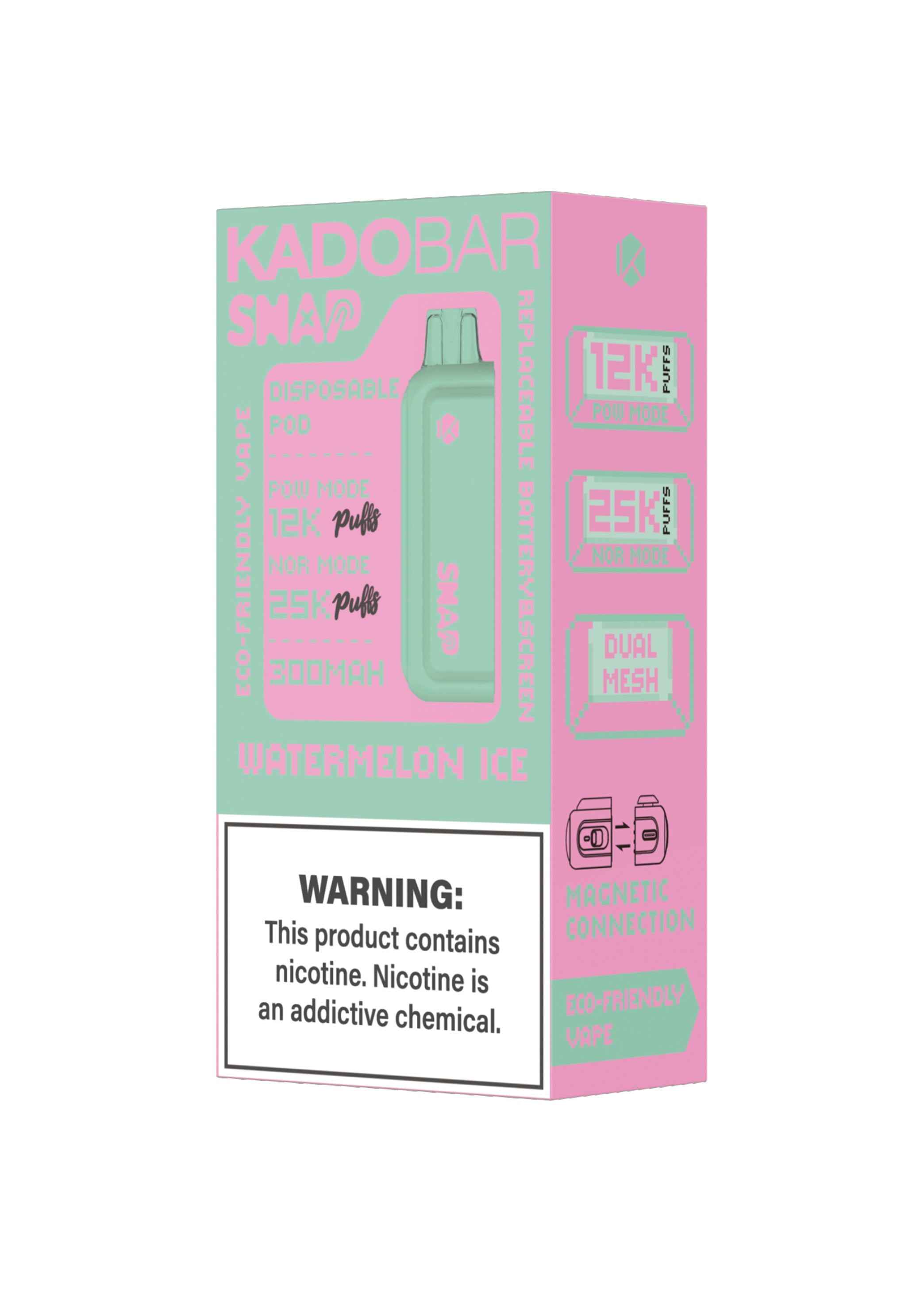 Kado Bar Snap 25K Pod Watermelon Ice | GetPop Kado Bar Snap 25K Pod Watermelon Ice | GetPop