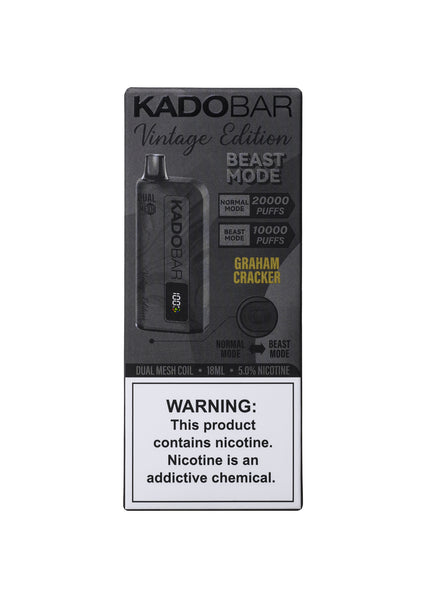 graham cracker disposable vape Kado Bar Vintage Edition 20K Graham Cracker