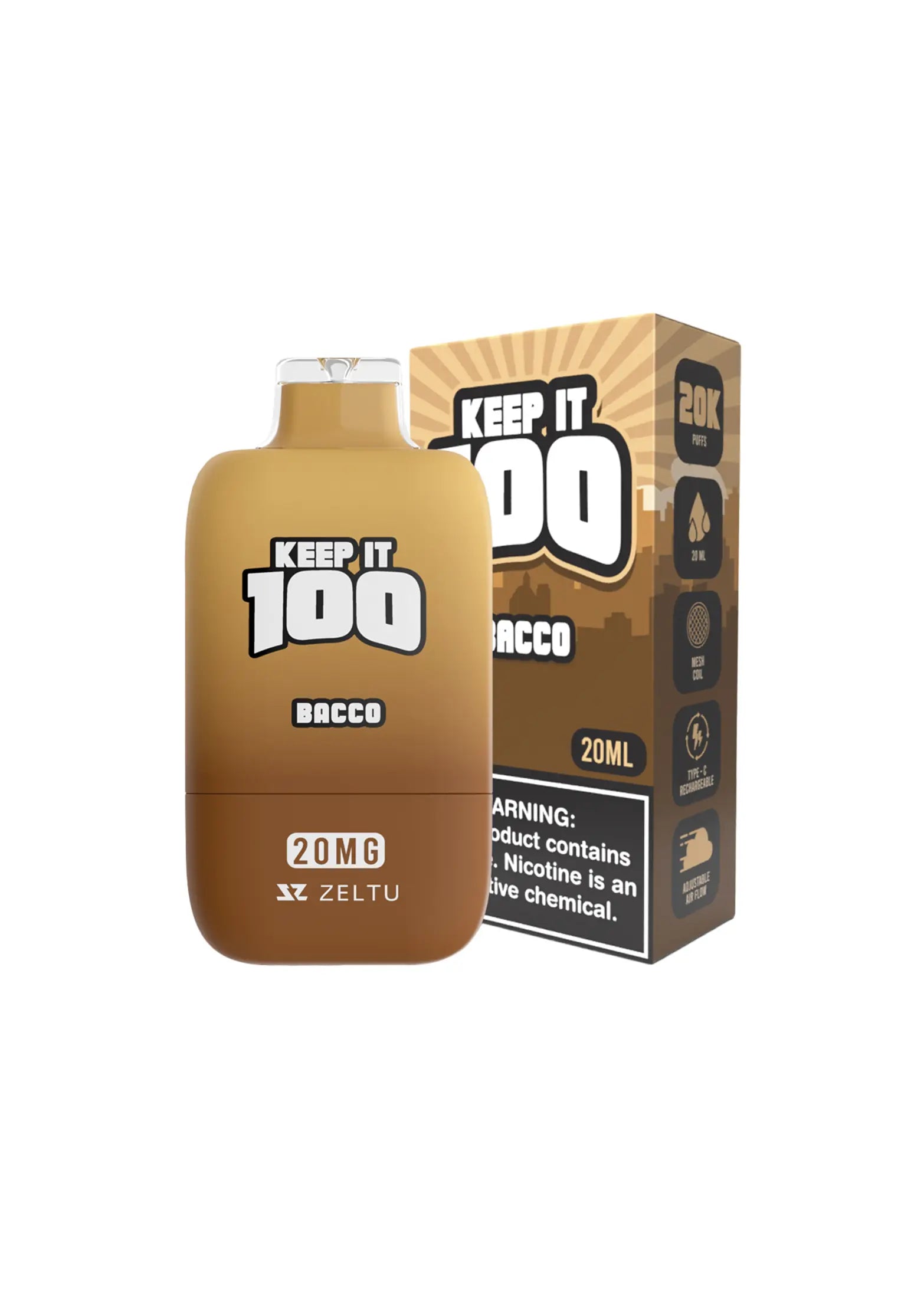 Keep It 100 20K 2% Bacco 2% (Tobacco)