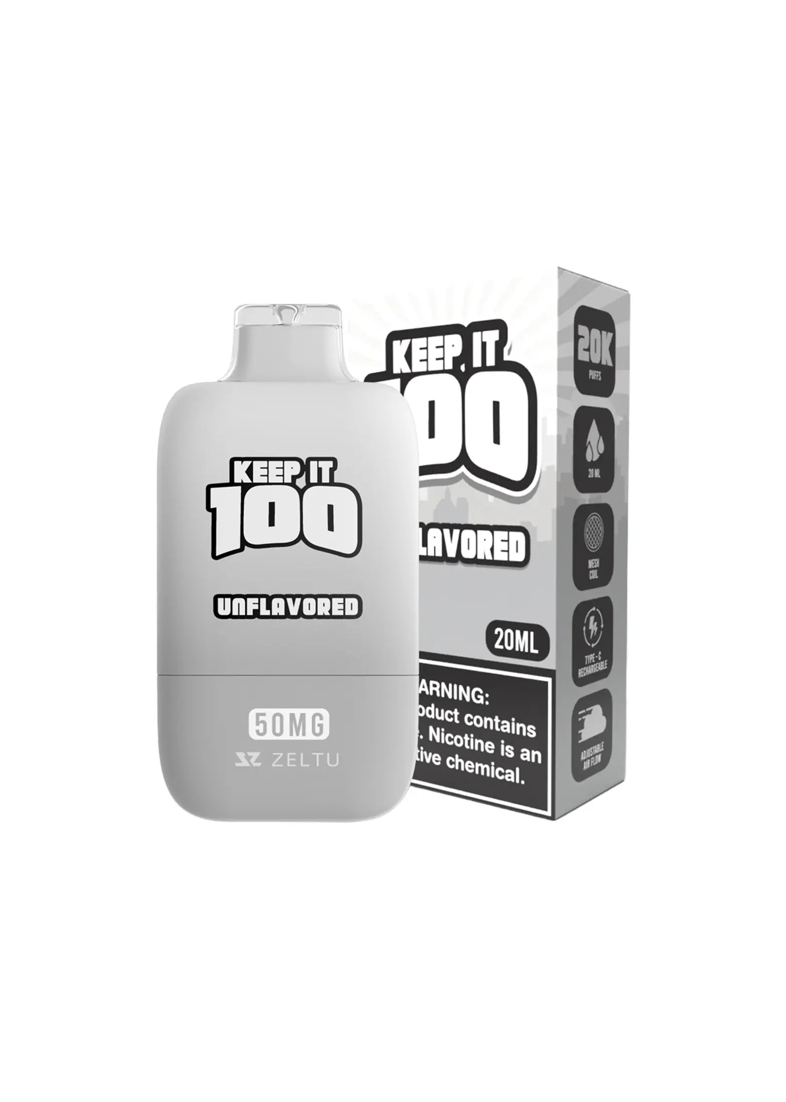 Keep It 100 20K 5% Unflavored 5%