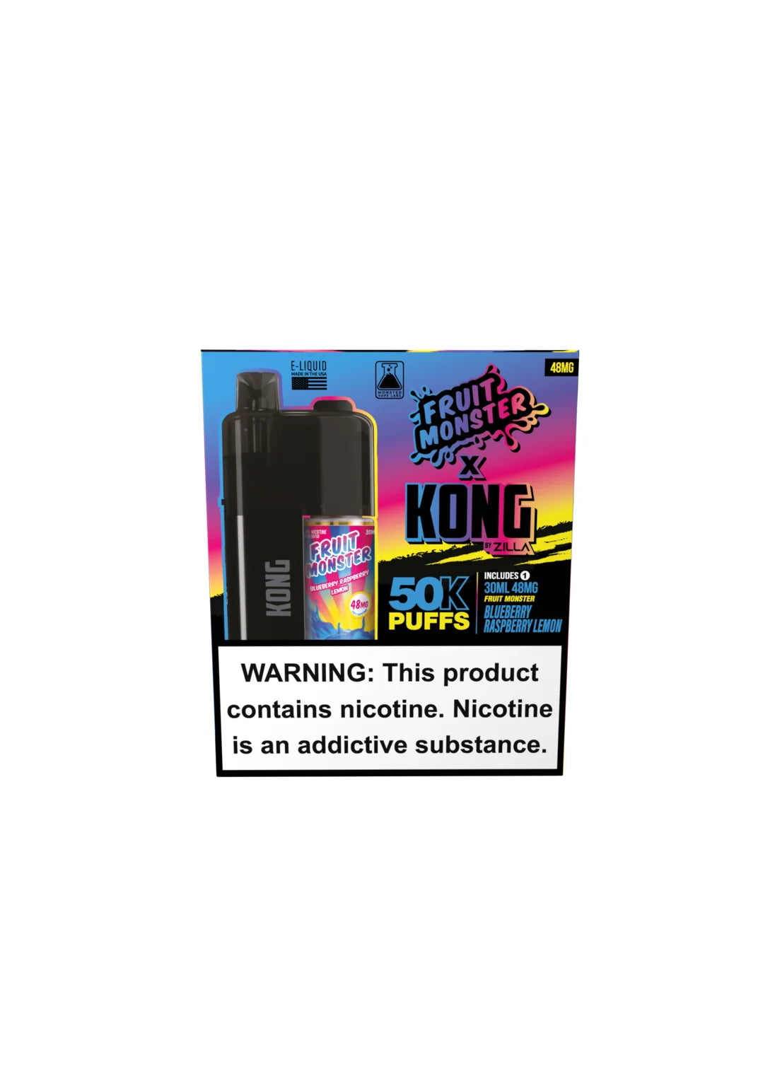 Kong by Zilla x Monster Vape Labs: Blueberry Raspberry Lemon