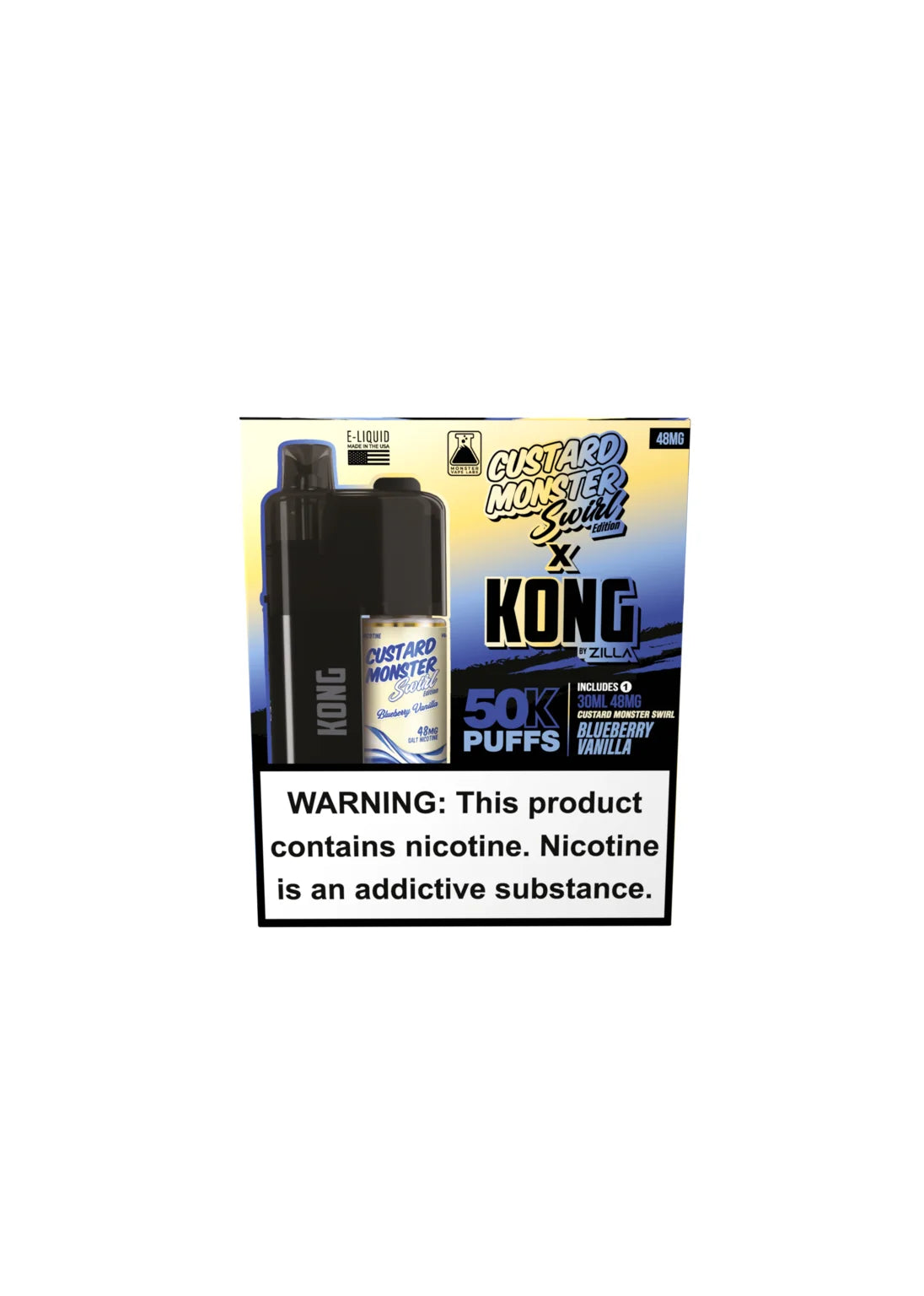 Kong by Zilla x Monster Vape Labs: Blueberry Vanilla Swirl