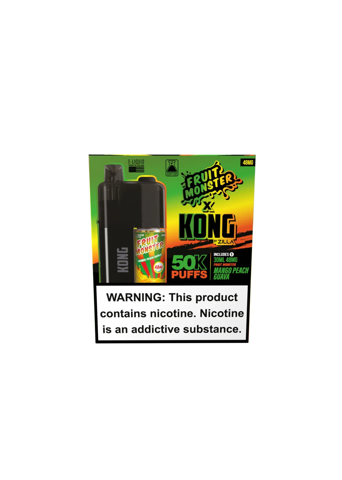 Kong by Zilla x Monster Vape Labs: Mango Peach Guava