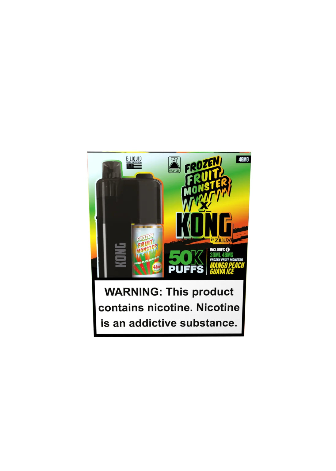 Kong by Zilla x Monster Vape Labs: Mango Peach Guava Ice