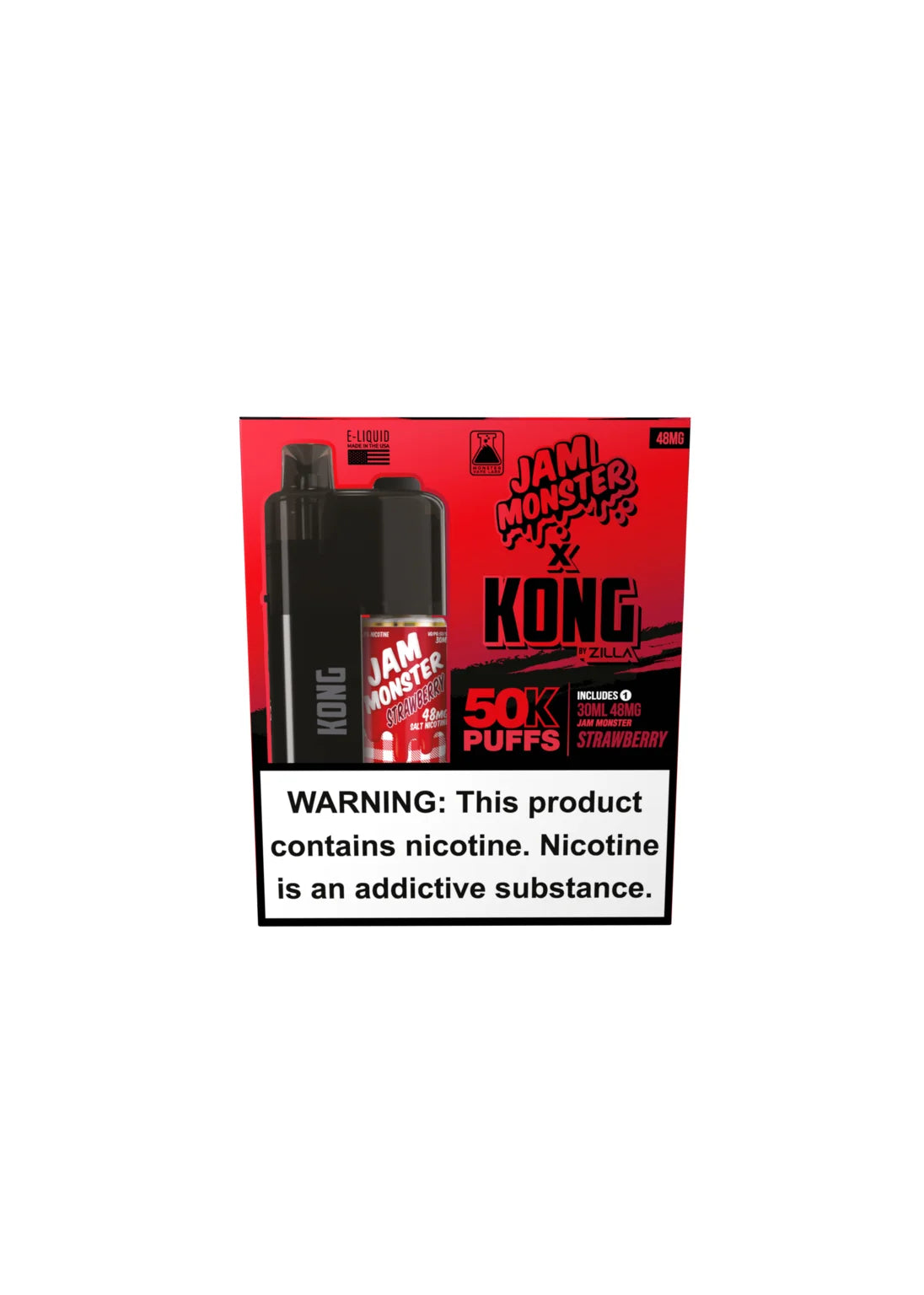 Kong by Zilla x Monster Vape Labs: Strawberry Jam