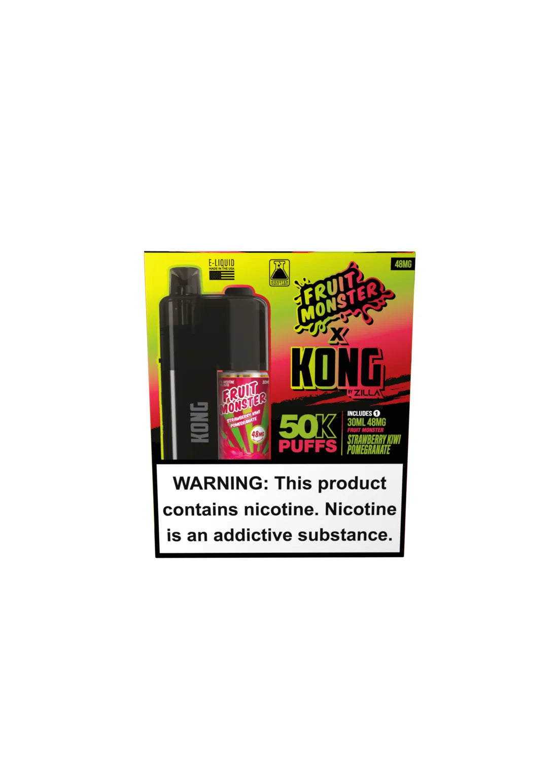 Kong by Zilla x Monster Vape Labs: Strawberry Kiwi Pomegranate