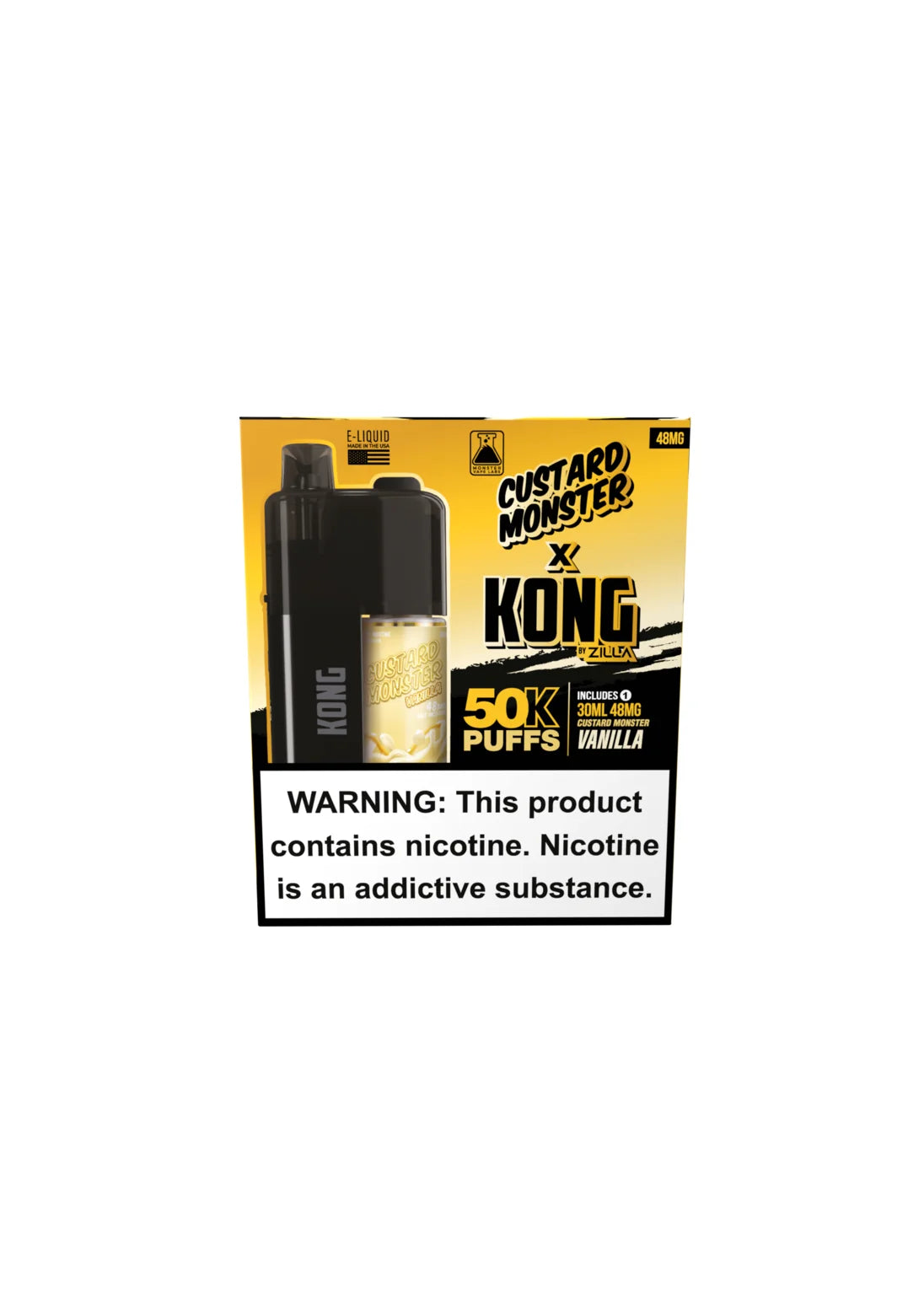 Kong by Zilla x Monster Vape Labs: Vanilla Custard