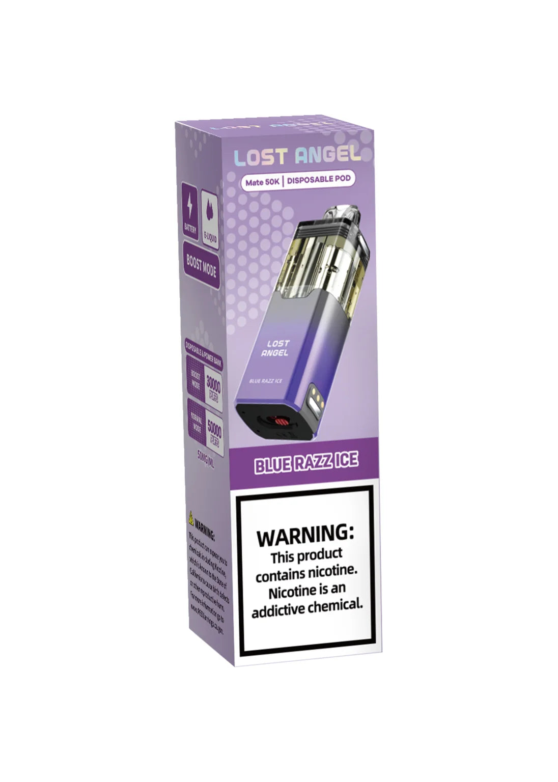 Lost Angel Mate 50K Pod Blue Razz Ice | GetPop