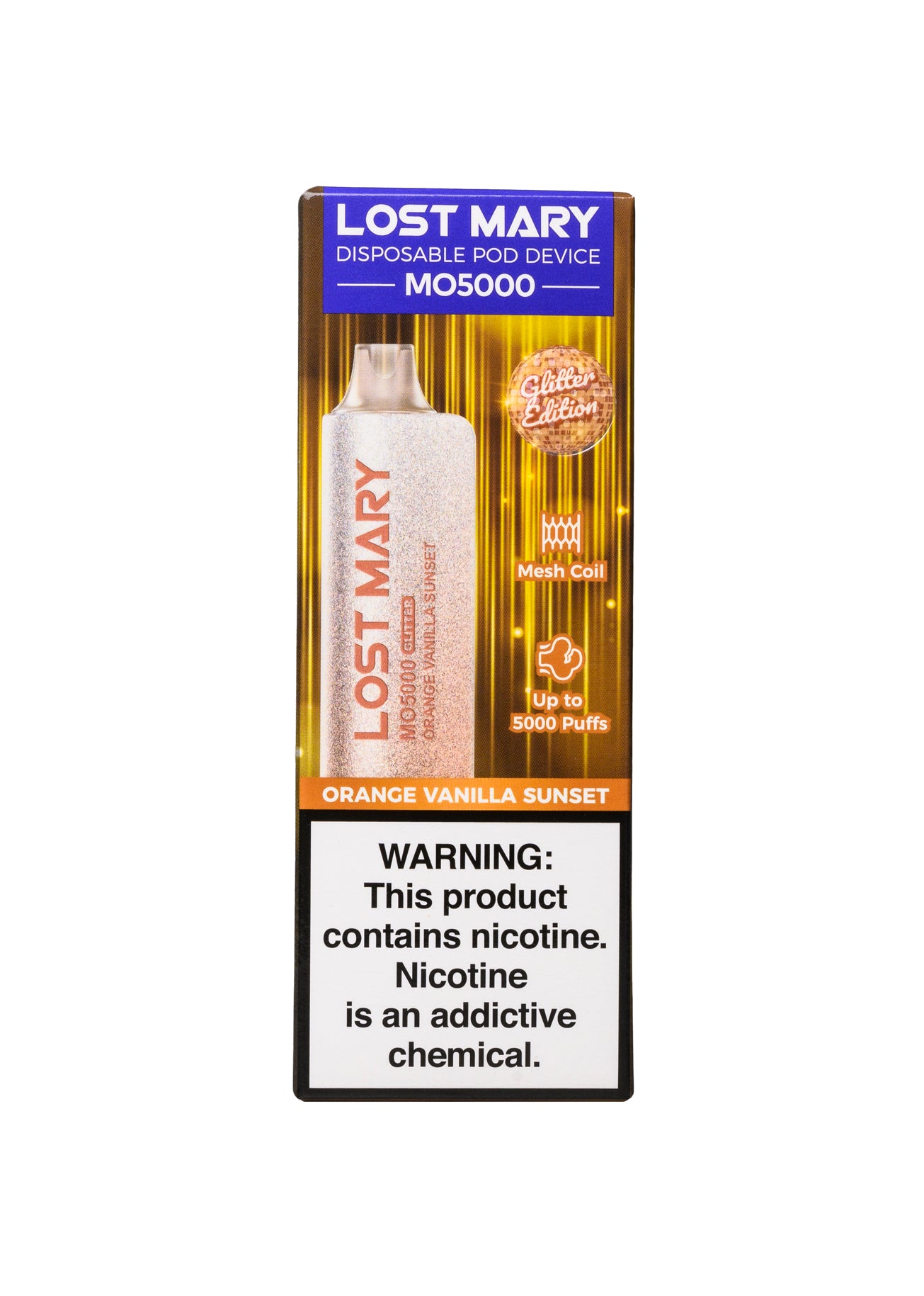 Lost Mary MO5000 Orange Vanilla Sunset | GetPop Lost Mary MO5000 Orange Vanilla Sunset | GetPop