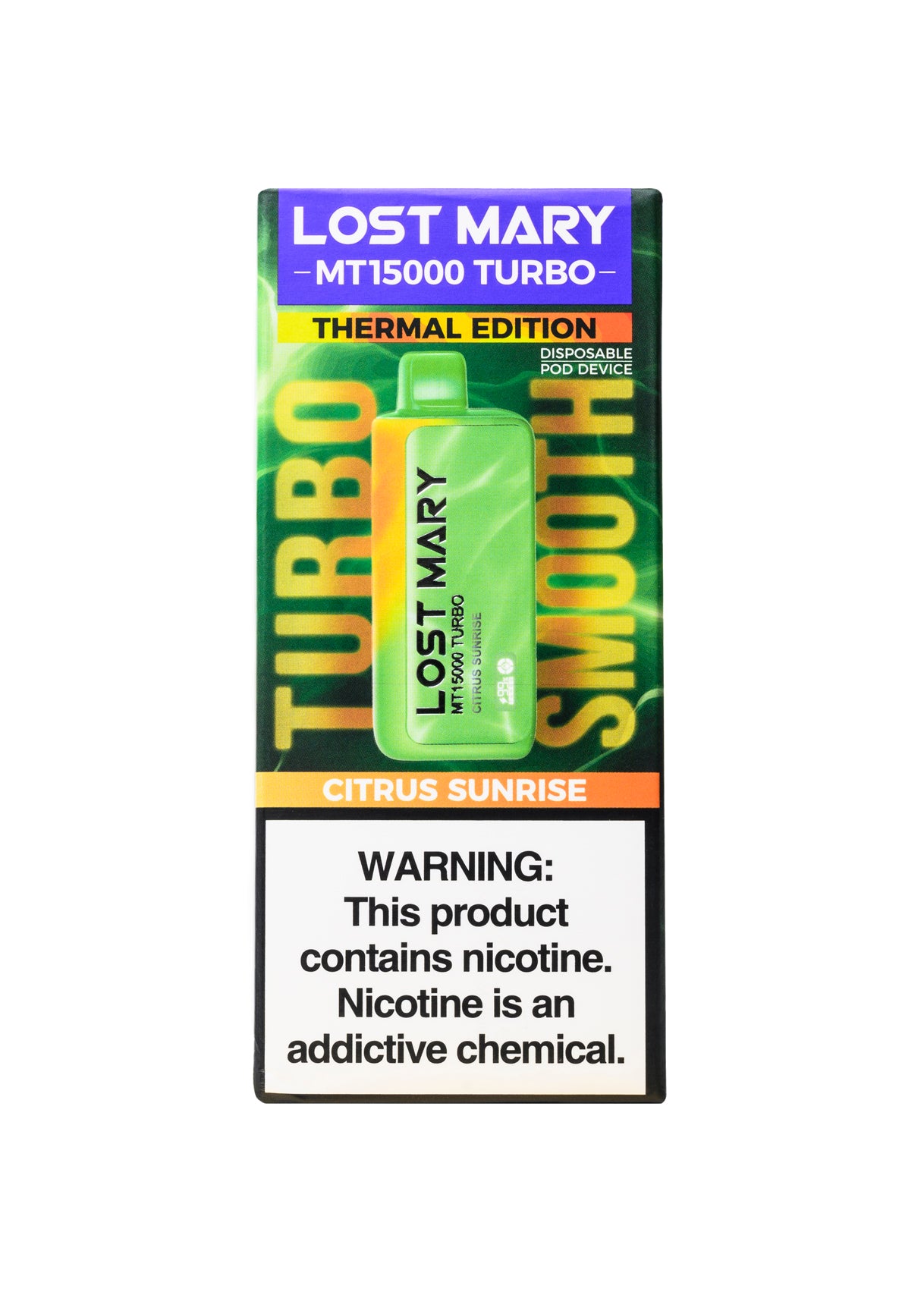 Lost Mary MT15000 Turbo Citrus Sunrise (Thermal Edition) | GetPop Lost Mary MT15000 Turbo Citrus Sunrise (Thermal Edition) | GetPop
