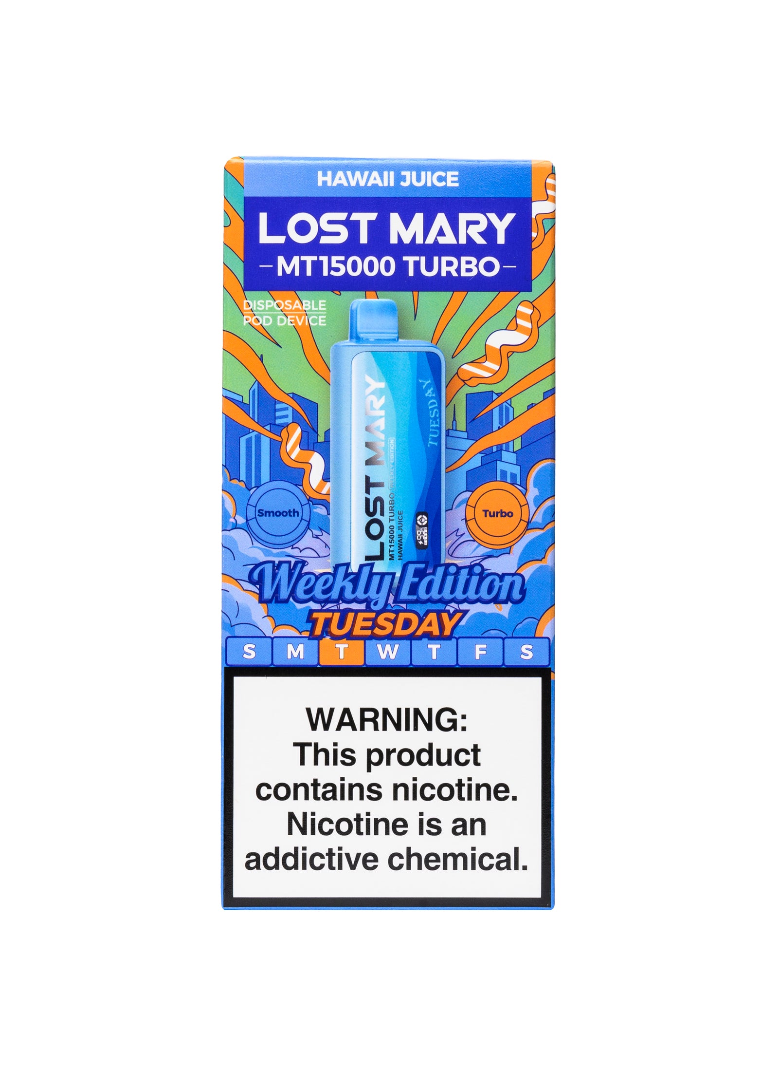 Lost Mary MT15000 Turbo: Hawaii Juice (Tuesday)