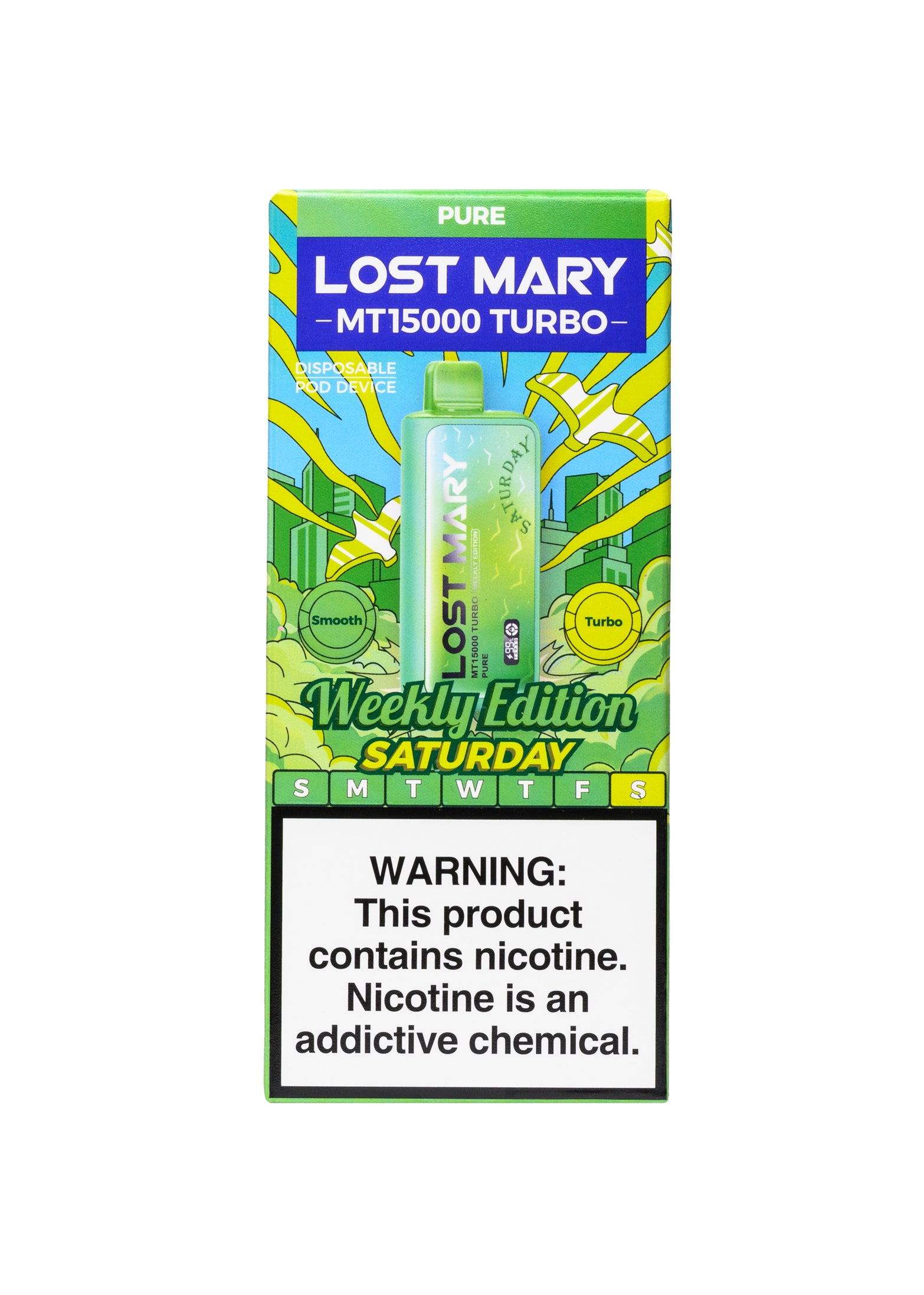 Lost Mary MT15000 Turbo: Pure (Saturday)