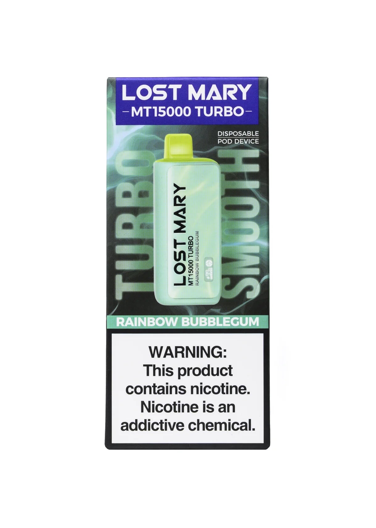 Lost Mary MT15000 Turbo Rainbow Bubblegum | GetPop Lost Mary MT15000 Turbo Rainbow Bubblegum | GetPop