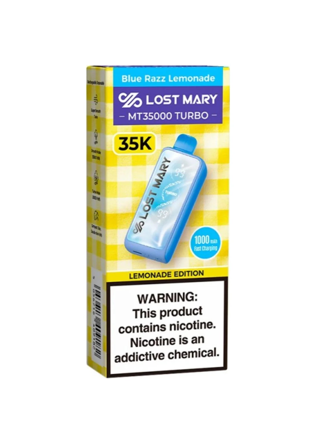 Lost Mary MT35000 Turbo Blue Razz Lemonade
