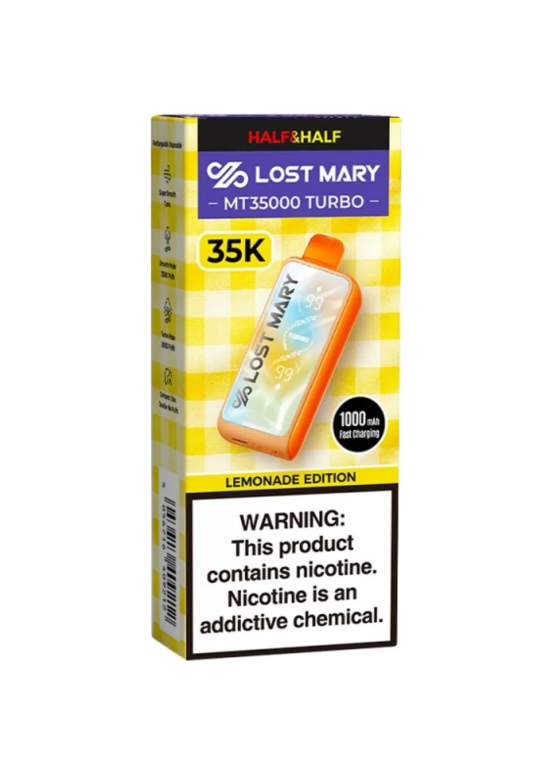 Lost Mary MT35000 Turbo Half and Half Lemonade