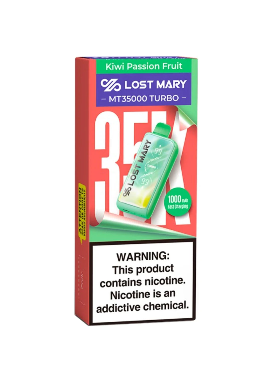 Lost Mary MT35000 Turbo Kiwi Passion Fruit
