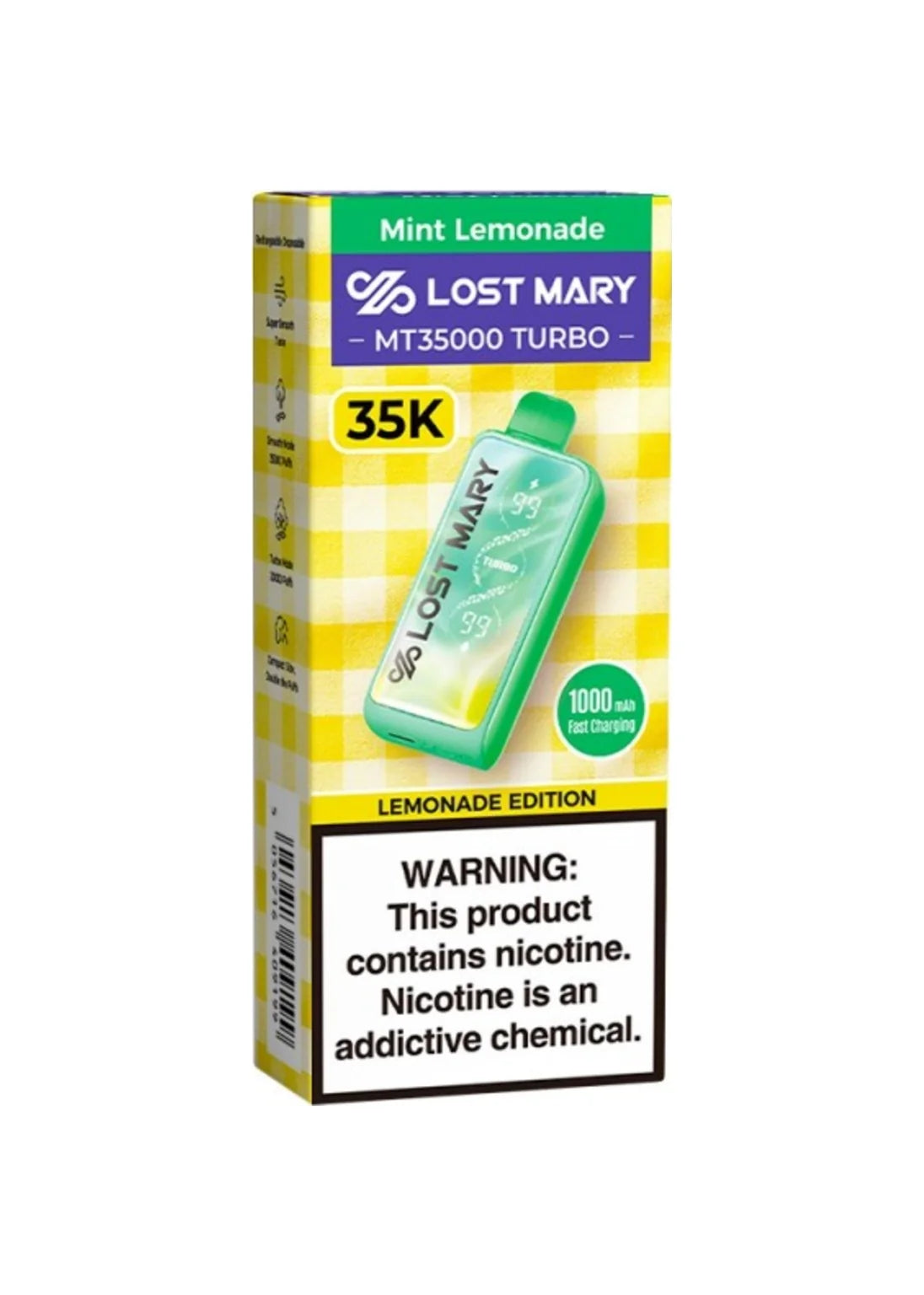 Lost Mary MT35000 Turbo Mint Lemonade