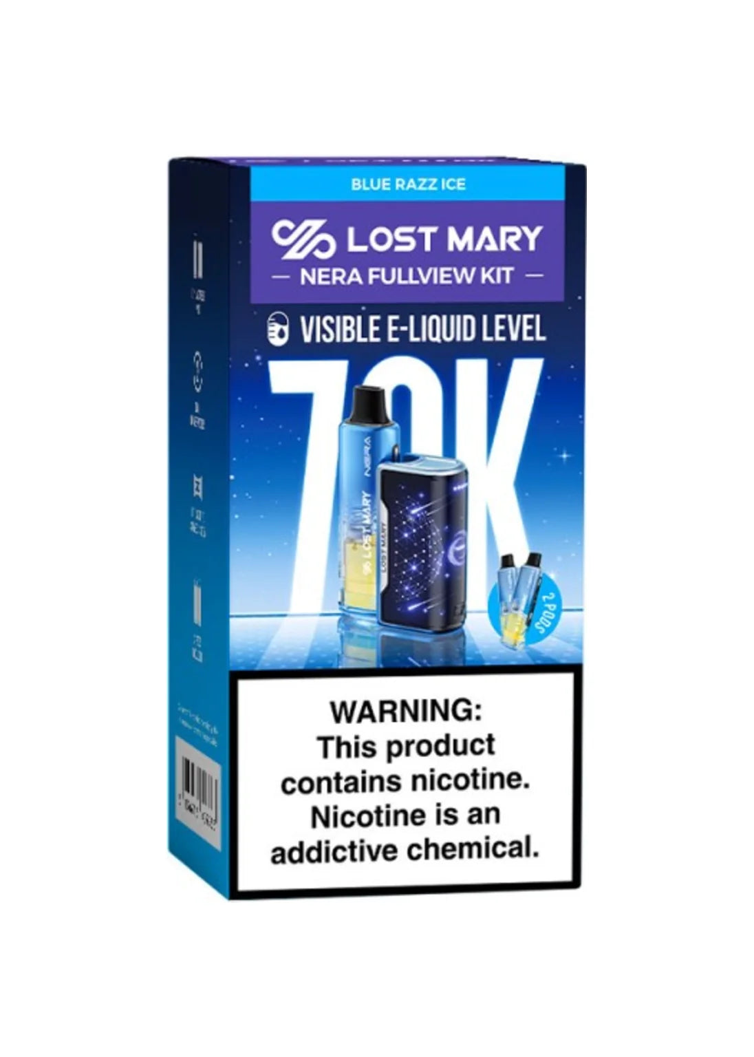 Lost Mary Nera Fullview 70K Kit Blue Razz Ice