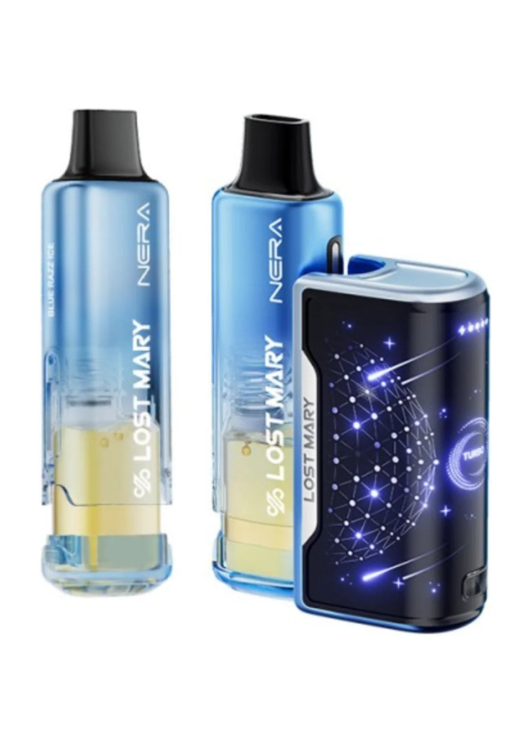 Lost Mary Nera Fullview 70K Kit Blue Razz Ice
