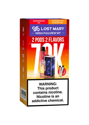 Lost Mary Nera Fullview 70K Kit Watermelon Ice and Watermelon Fcuking Fab