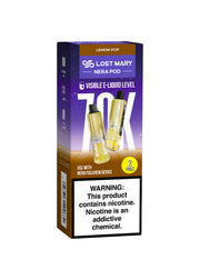 Lost Mary Nera Fullview 70K Refill Pods Lemon Pop