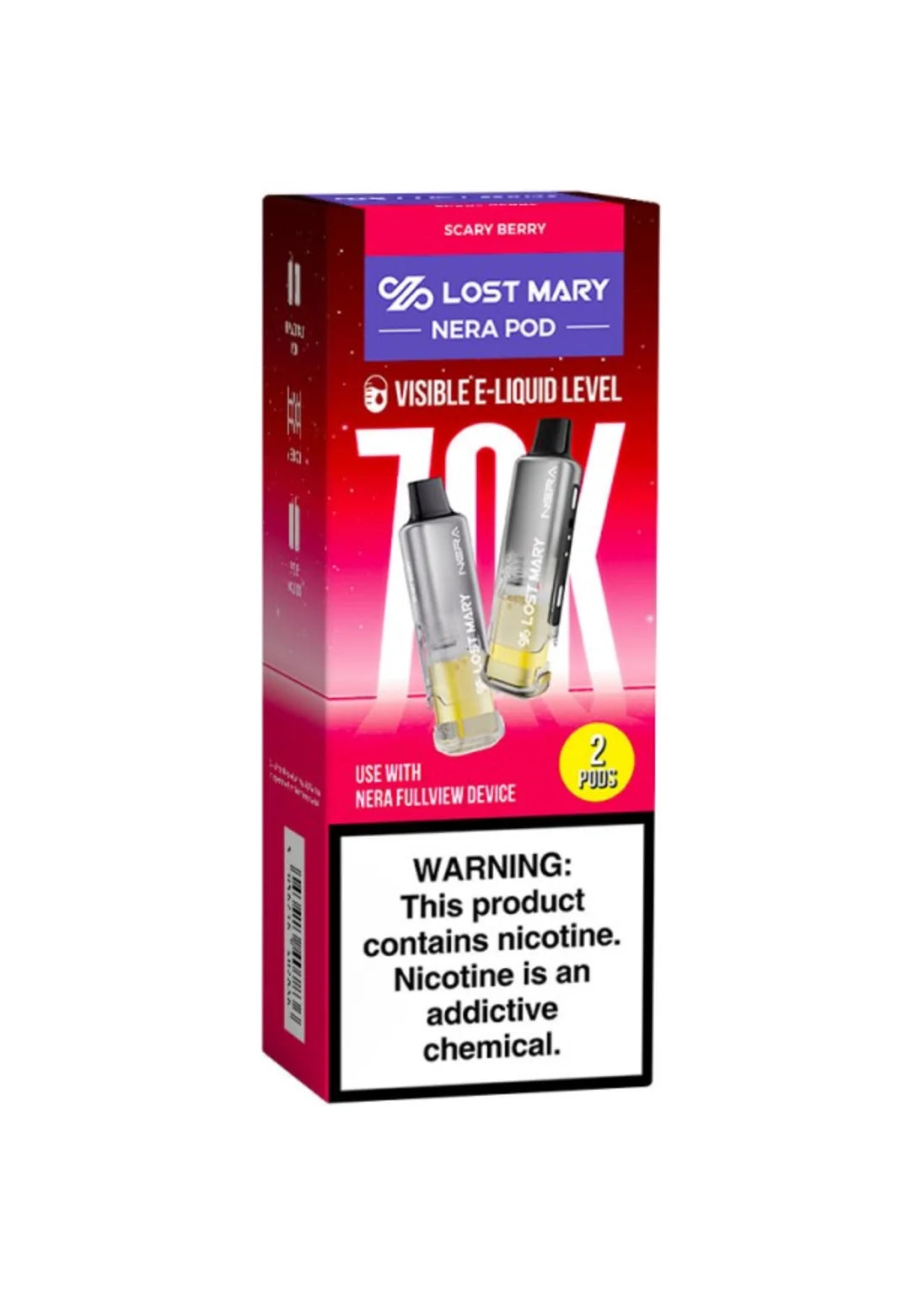 Lost Mary Nera Fullview 70K Refill Pods Scary Berry