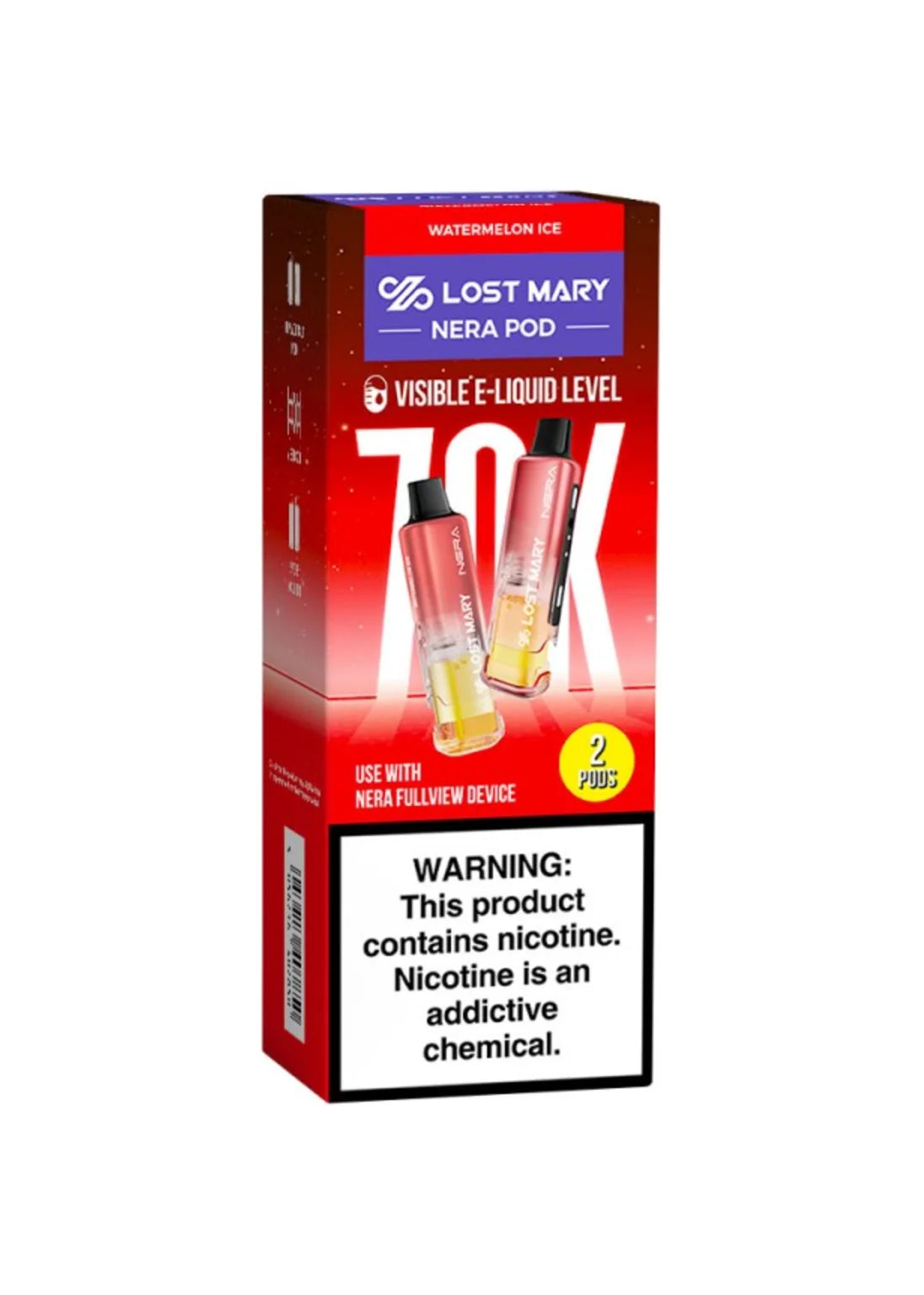 Lost Mary Nera Fullview 70K Refill Pods Watermelon Ice