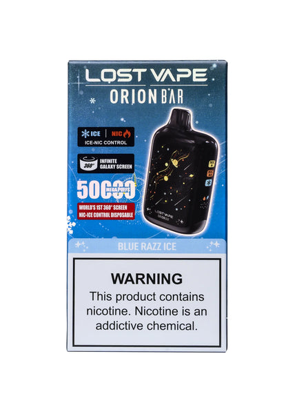 Lost Vape Orion Bar 50K Blue Razz Ice | GetPop Lost Vape Orion Bar 50K Blue Razz Ice | GetPop