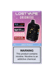 Lost Vape Orion Bar 50K Juicy Peach product packaging